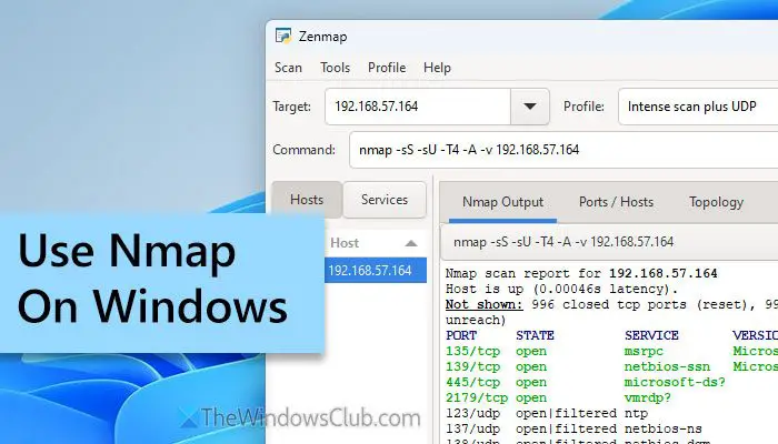 How to use Nmap on Windows PC